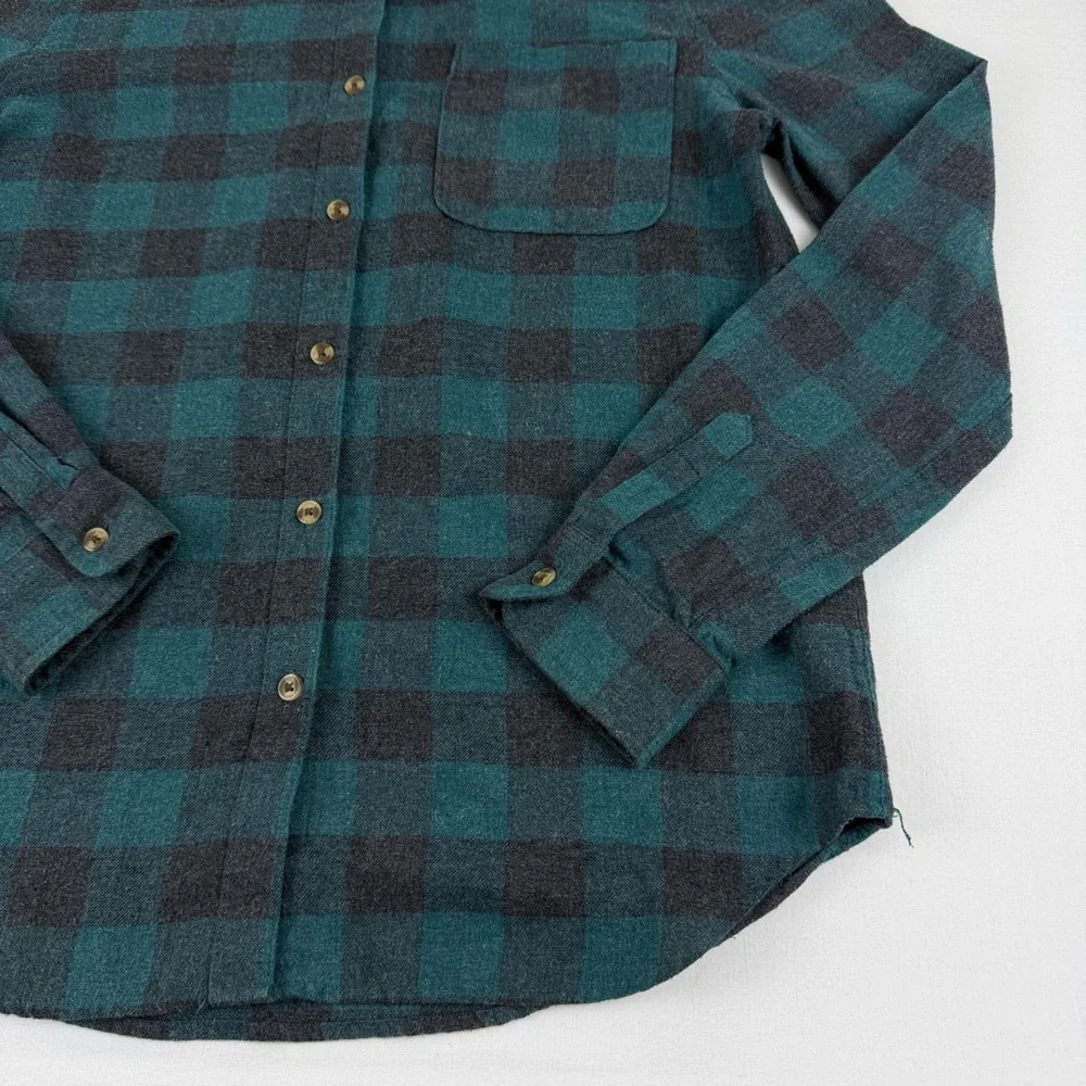 Aeropostale Boyfriend Fit Plaid Flannel Button-up Long‎ Sleeve Shirt, Women's S